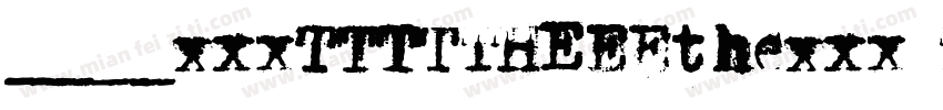Mystery Typewriter字体转换